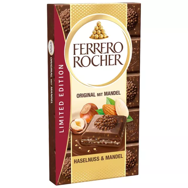 Ferrero Rocher Tavoletta Di Cioccolato Con Nocciole E Mandorle Limited Edition