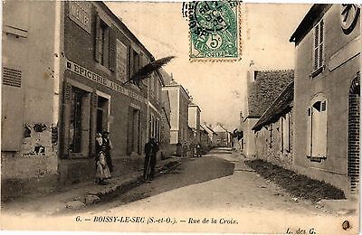 CPA ak boissy-le-sec-rue de la Croix (385101)