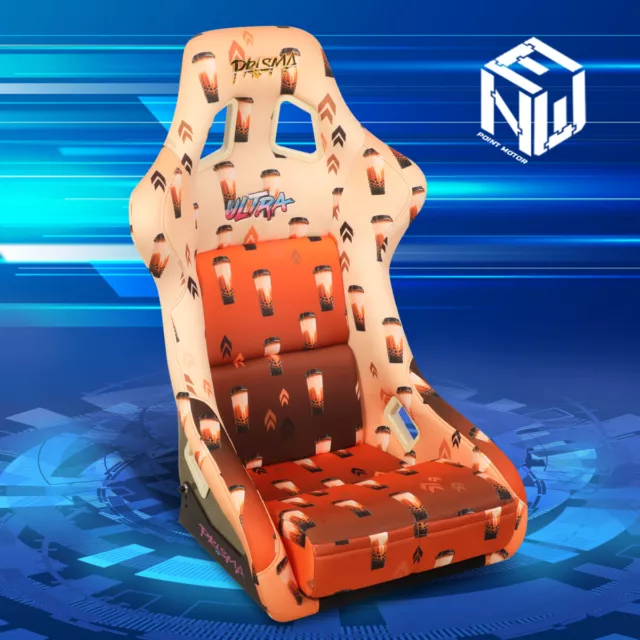 NRG Innovations FRP-302-BOBA Universal Prisma Fixed Back Bucket Racing Seat