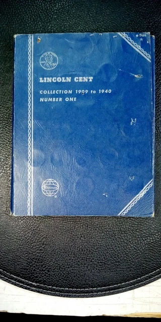 1909-1940 1c Whitman #9405 Lincoln Cent Album Wheat Set 69 coins