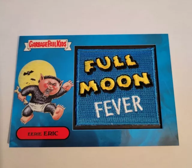 2018 Topps Garbage Pail Kids Oh The Horror-ible EERIE ERIC 10a PATCH  43/50 GPK
