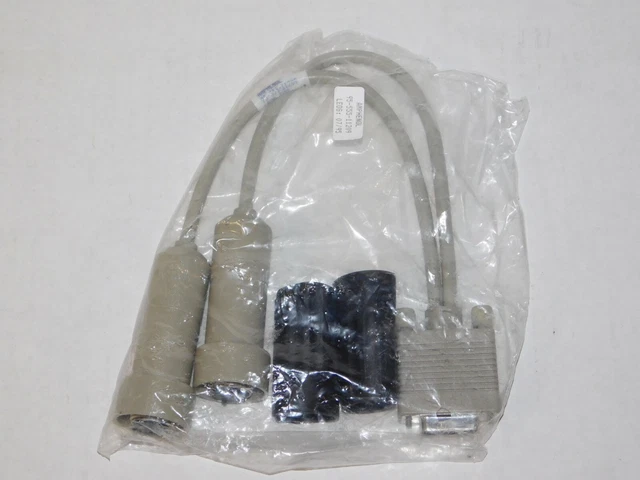 New Amphenol 95-555-11209 Connector IBM Computer PC 2 Twinax 15 Pin D-Sub Cable