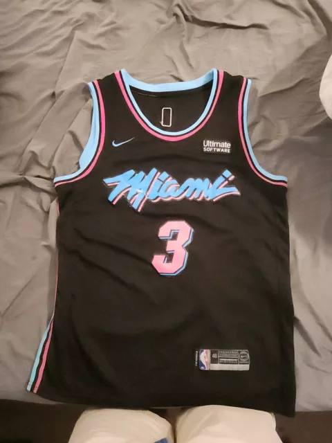 100% AUTHENTIC DWYANE Wade Nike Miami Heat Vice City Jersey Size 48 Medium  Mens $500.00 - PicClick