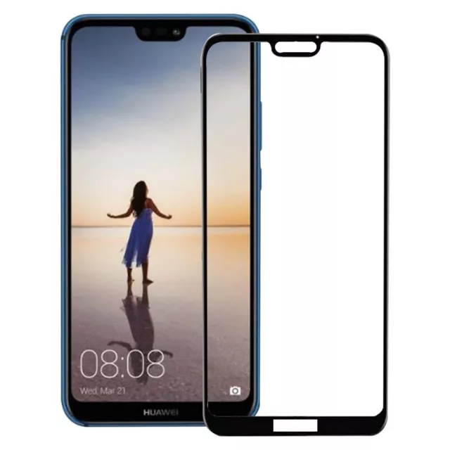 Pellicola Vetro Temperato 4D CURVO PER HUAWEI P20 LITE P20 P20  PRO