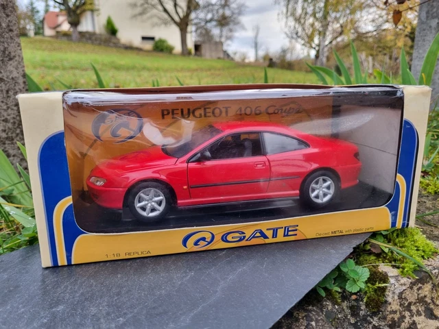Peugeot 206 CC Grise GATE échelle 1/18 - Miniature Occasion Boîte Abîmée