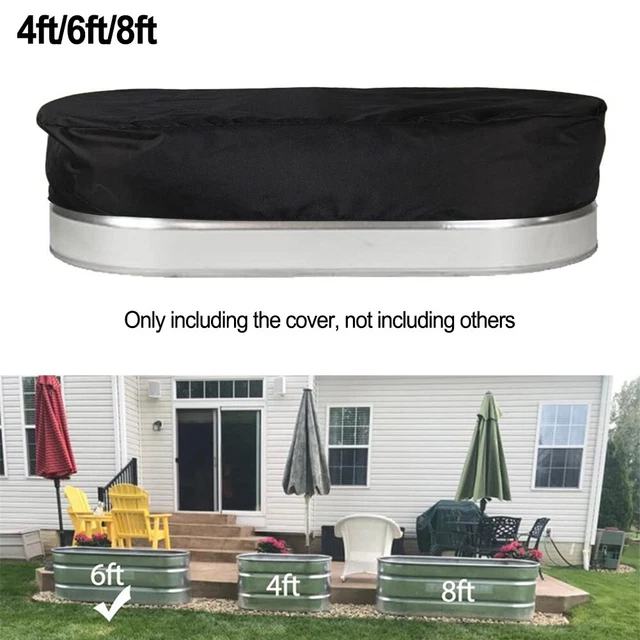 BaCover Couverture pour Bain à Remous Extérieur, Housse de Protection pour Spa en Tissu Oxford 210D Imperméable Anti-poussière Bache de Piscine Carrée,Argent,200x200x85cm