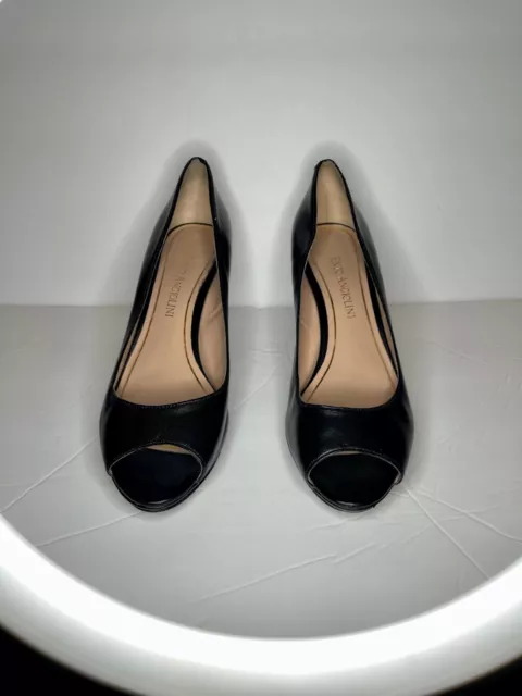 ENZO ANGIOLINI Eagelabelle Women's Open Toe Stiletto 3" Heel Black Size 5 1/2