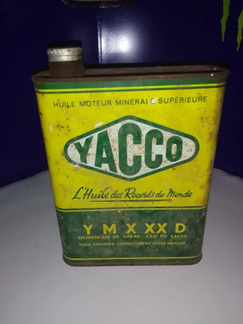 Ancien petit bidon d'huile YACCO