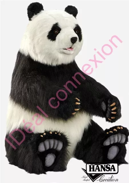 BRUBAKER Peluche géante XXL Panda Nounours 100 cm avec Cœur en Peluche