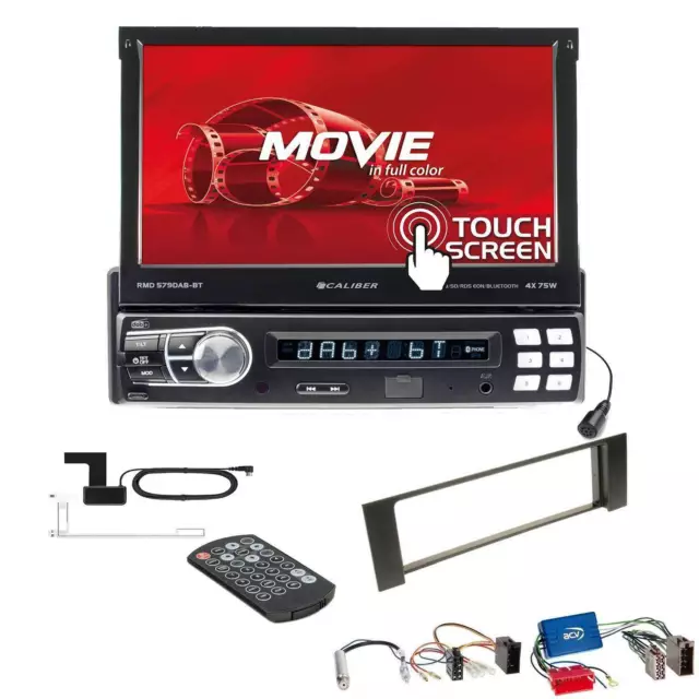 Caliber Autoradio ausfahrbar Bluetooth DAB+ für Audi A4 Cabrio 2002-2006