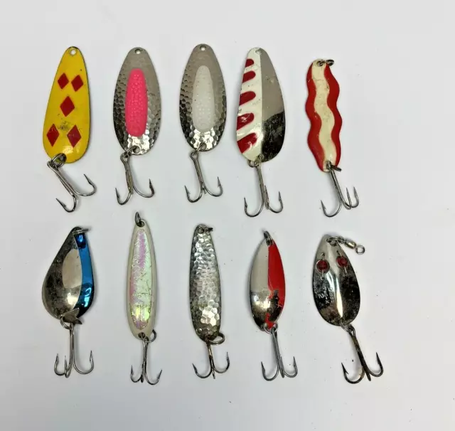 10 VINTAGE FISHING Spoons Lures $23.25 - PicClick