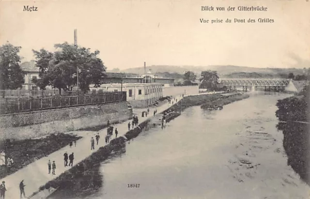 France - METZ - Vue prise du Pont des Grilles - Ed. Reinicke & Rubin