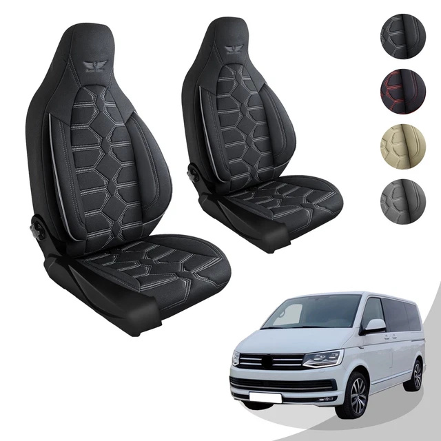 Autix Tappetino Auto Per VW Bus T5 T6 (2 Sedili Singoli) - Nero, In Velour Antiscivolo
