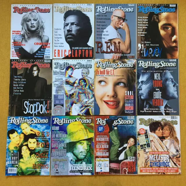 Rolling Stone Jahrgang 1995 - Komplett  Nr. 1, 2, 3, 4, 5, 6, 7, 8, 9, 10, 11 12