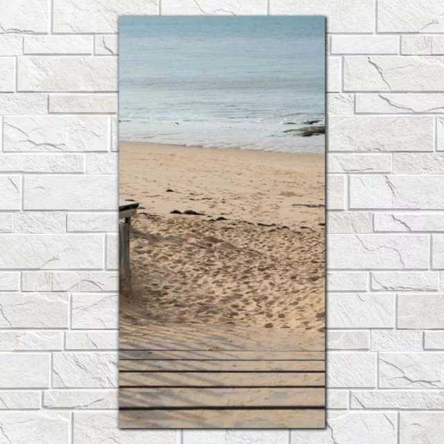 Photo Picture Tempered Glass Print 50x100 Coast beach sand ocean sea dune pathwa