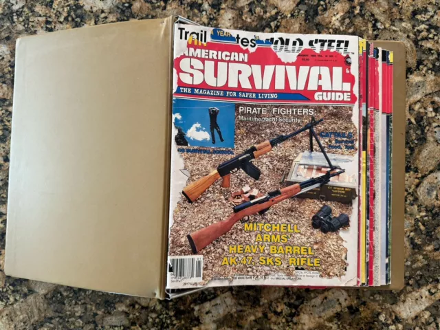 Lot Of 12 Vintage 1988 American Survival Guide Magazine