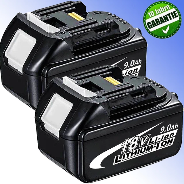 2x 18V 5.5Ah Akkus Für BL1860B - Ersatzakku Mit LED-Anzeige