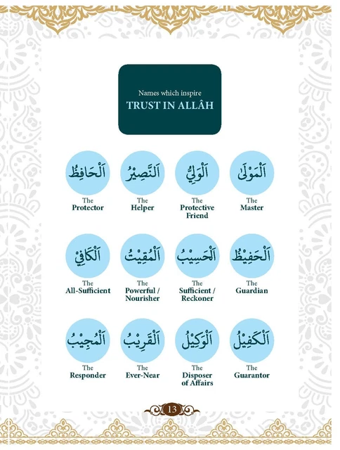 99 NAMES OF Allah - English & Arabic Pocket Size (9x12cm PB) £3.99 ...