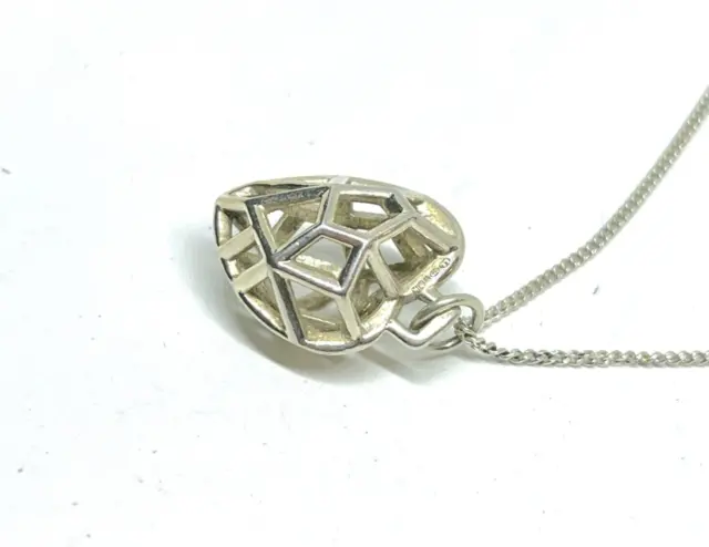 LINKS OF LONDON Flutter & Wow Hallmarked Sterling Silver Heart Pendant Necklace