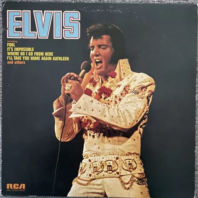 Elvis Presley - FOOL - US Orange Dynaflex - RCA AFL 1 0283 - NEAR MINT VINYL