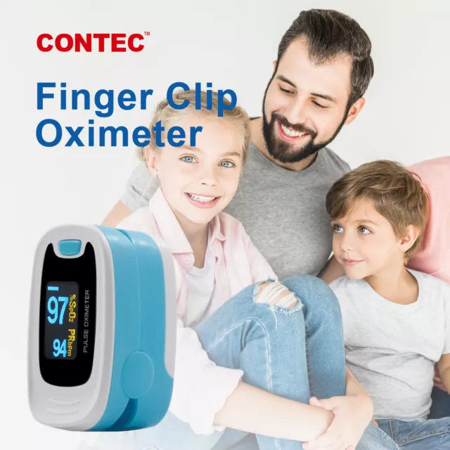 Contec oxymètre de pouls,OLED Finger Tip,Moniteur d'oxygène du sang,SPO2,PR,HR 3