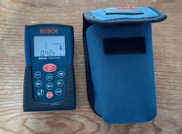 Bosch DLE 40 Professional Laser Measure Rangefinder With Case