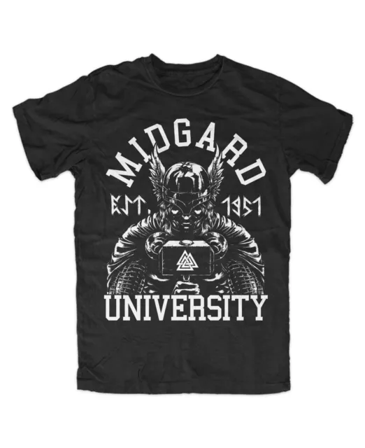 Midgard University T-Shirt Odin,Thor,Mjölnir,Loki,Vikings,Ragnar,Valhalla,Berser