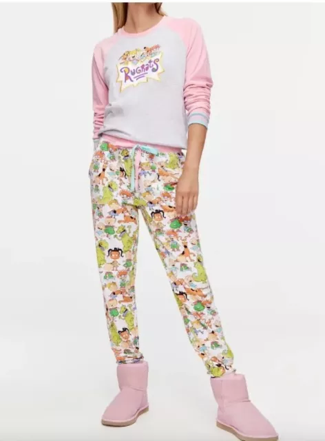 New Peter Alexander Nickelodeon Rugrats Sweater Top & Pants Pj Set +2 Rrp$169.90