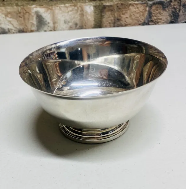 Rare Vintage EP bowl Gorham Silver 4 1/2” Bowl Made for Liberty House Hawaii