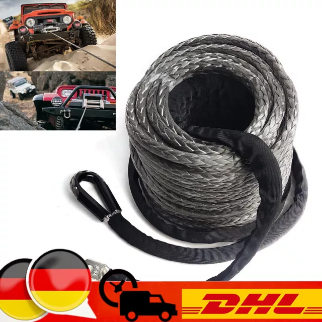 10mm*30 m Windenseil Kunststoffseil Seil-Winde Synthetikseil Winch Rope DHL