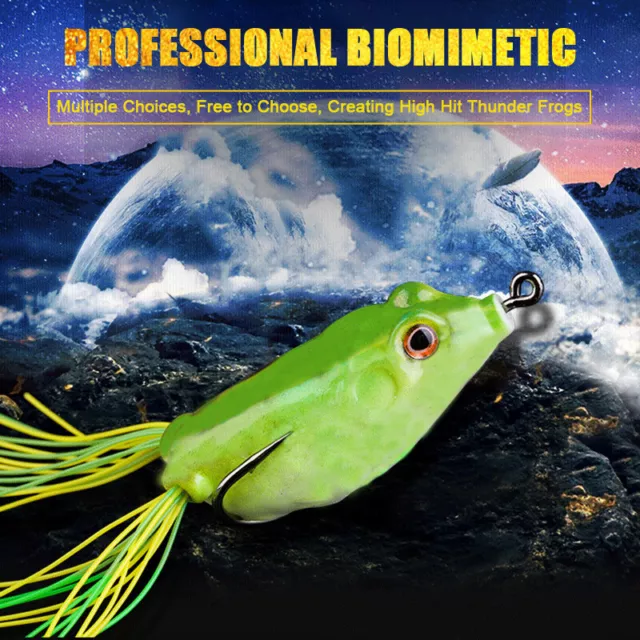 1Pcs 5g Soft Frog Fishing Lures Silicone Bait With Double Hooks Crankbait BII