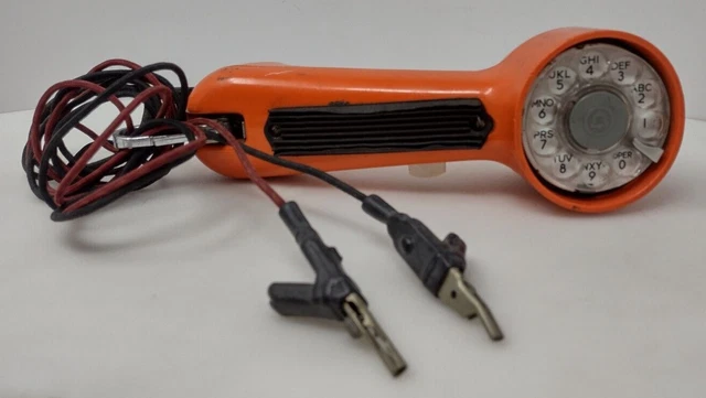 Vintage Bell Systems Used Lineman Rotary Electric Rotary Dial Lineman's Handset