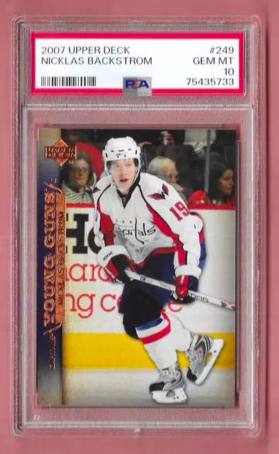 2007 Upper Deck Young Guns #249 Nicklas Backstrom RC Rookie PSA 10 Capitals