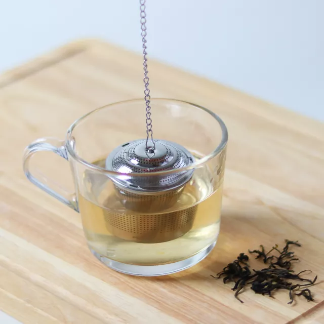 Tea Infuser Stainless Steel Strainer Tea bag Fine Mesh Tea Ball with Chain Hook