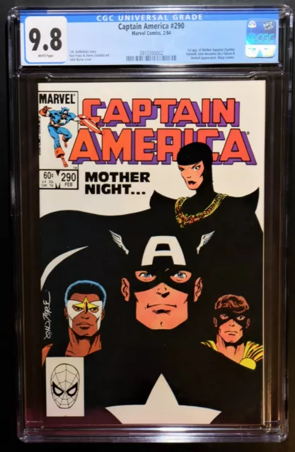 CAPTAIN AMERICA #290 CGC 9.8 - WP *1st APP. OF SIN ~ RED SKULL'S DAUGHTER !! *