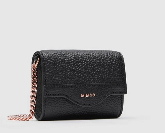 Mimco cheap black clutch