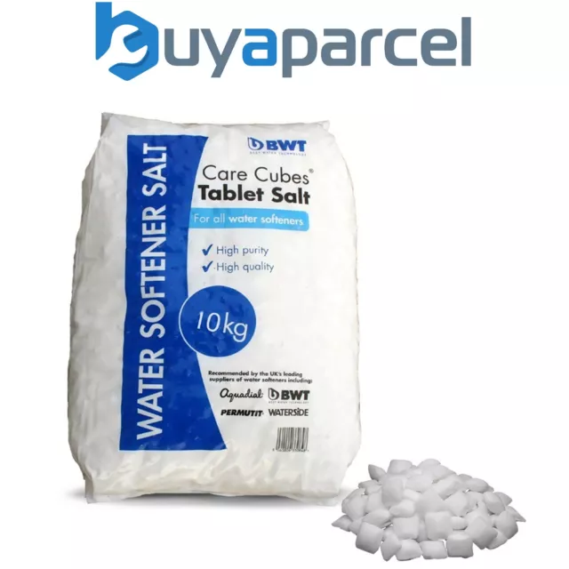 BWT Cure Cubes Water Softener Salt Tablets 10kg Bag - 10TAB Food Grade Salt