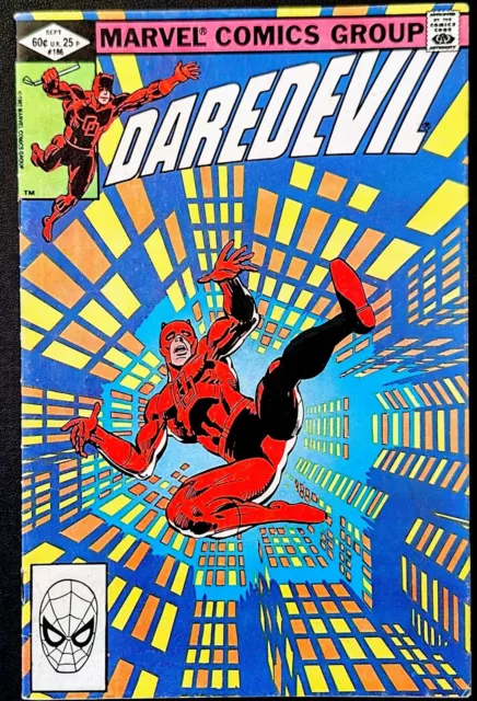 DAREDEVIL #186 FN 1982 Miller Stilt-Man Kingpin Melvin Potter (Gladiator)