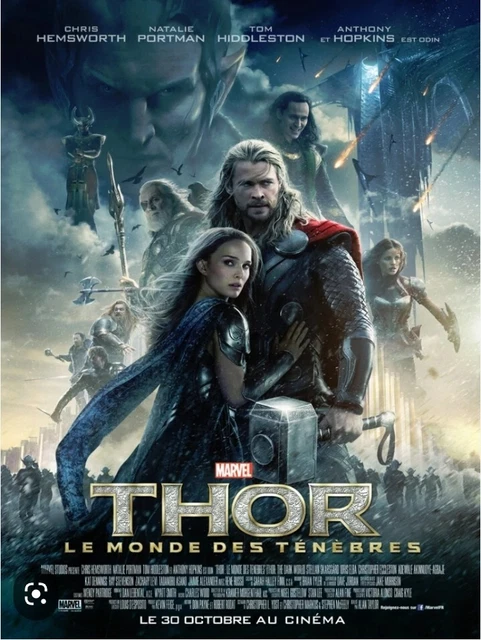 Affiche Pliée 120x160cm "THOR LE MONDE DES TÉNÈBRES"