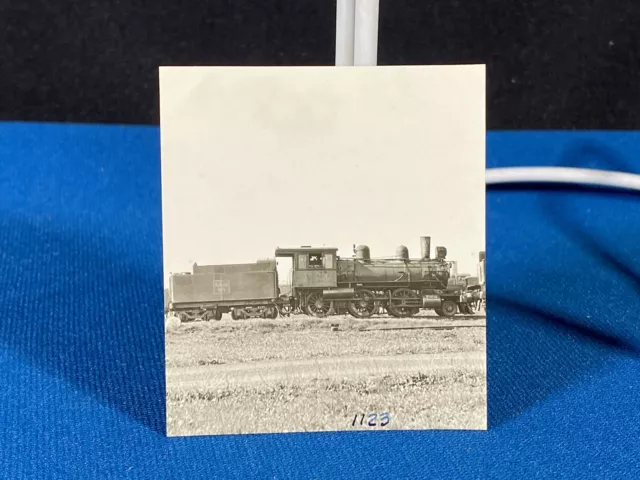 Chicago Burlington & Quincy Railroad Locomotive 1123 Vtg Photo CB&Q @ Eola IL