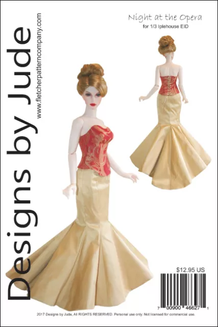 Opera Doll Clothes Sewing Pattern 1/3 Iplehouse EID Dolls BJD