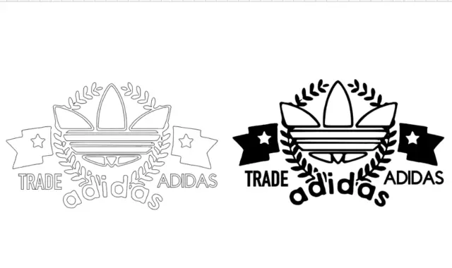 Adidas Iron-On Transfer Great For Al Clothing