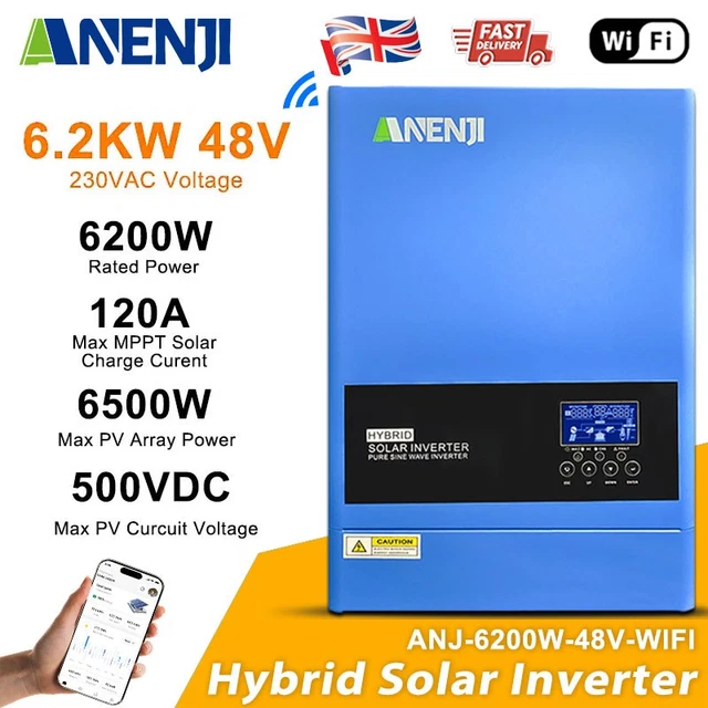 Inverter Ibrido 3 KW 24V Con Regolatore MPPT 80A 450V (max 3 KWp) VMII3000-24P V - Foto 2
