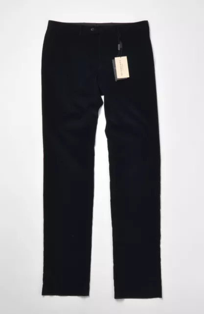 Men's Burberry London Dark Marine Blue Corduroy Trousers Pants Size 50 / 34 BNWT