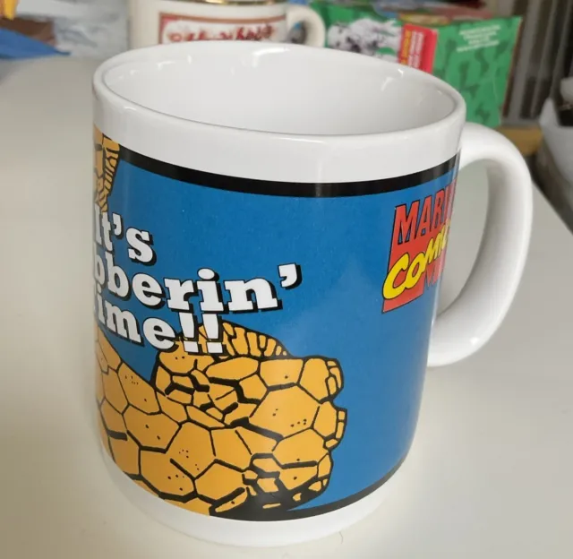 1994 MARVEL COMICS IT’S CLOBBERIN’ TIME!! 4 in Tall Cup/Mug