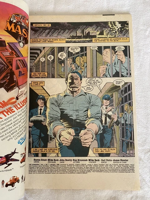 Punisher: Limited Series 1 Newsstand 1986 1st Solo Series ft. Punisher