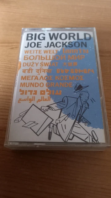 Joe Jackson Big World Cassette Tape Album, Jazz, Rock, Funk,Soul, Pop
