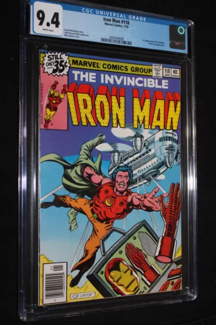 Invincible Iron Man 118 CGC 9.4 White Pages
