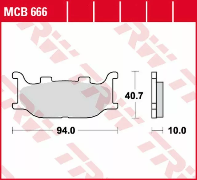 TRW Bremsbeläge vorne für Keeway Supershadow 250 / Yamaha SR 125 SE