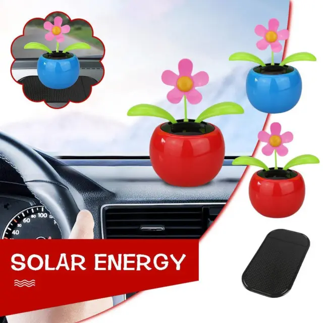 Vibrante giocattolo floreale danza solare stile assortito per cruscotto auto C3 D1W0